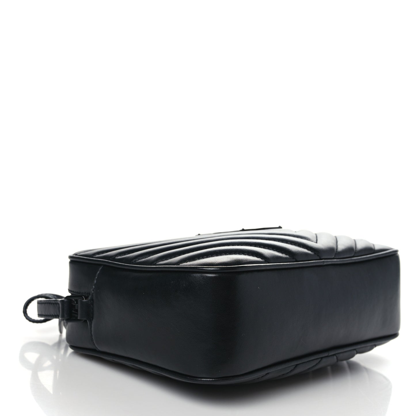Calfskin Matelasse Monogram Monochrome Lou Camera Bag Black