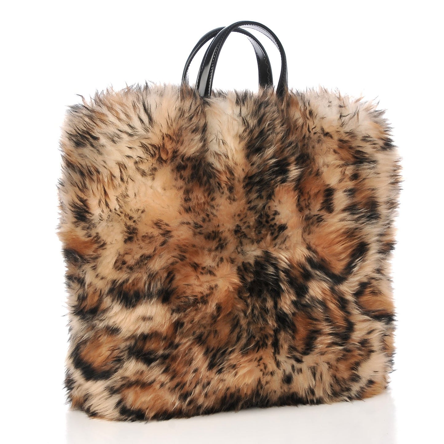 Sheepskin Animal Print Sac Plat