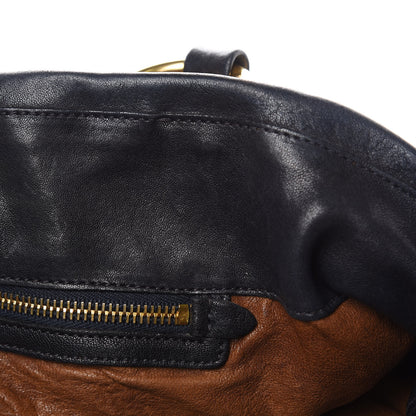 Prada Nappa Studded Aviator Shopping Tote Blue 8 of 19