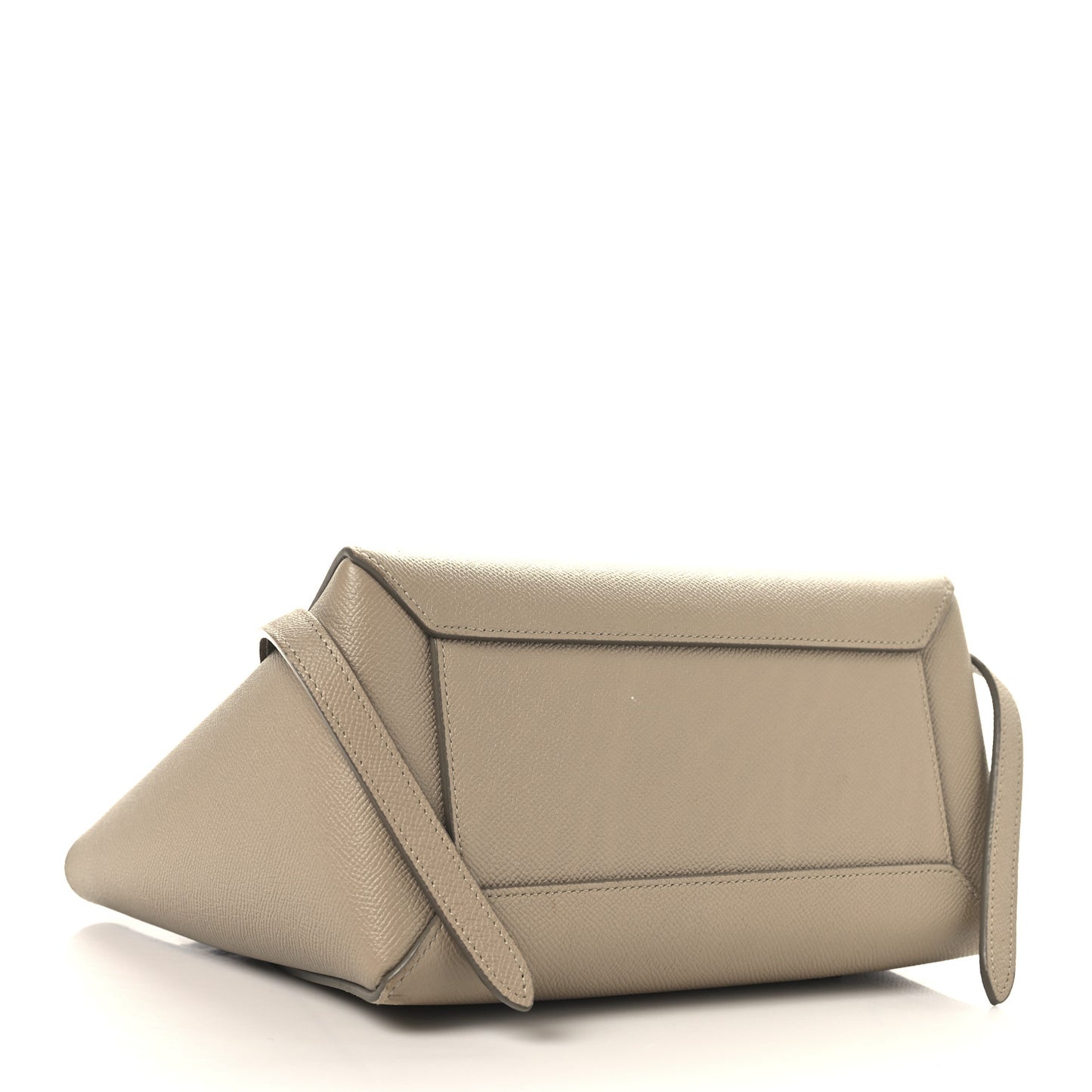 Grained Calfskin Micro Belt Bag Light Taupe