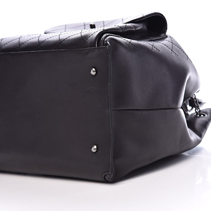Chanel Calfskin Stitched Large Urban Luxury Drawstring Backpack Black 10 of 11
