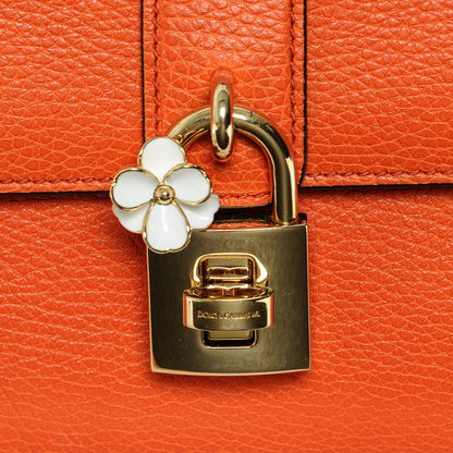 Dolce & Gabbana Calfskin Mini Miss Bonita Satchel Arancio 5 of 7