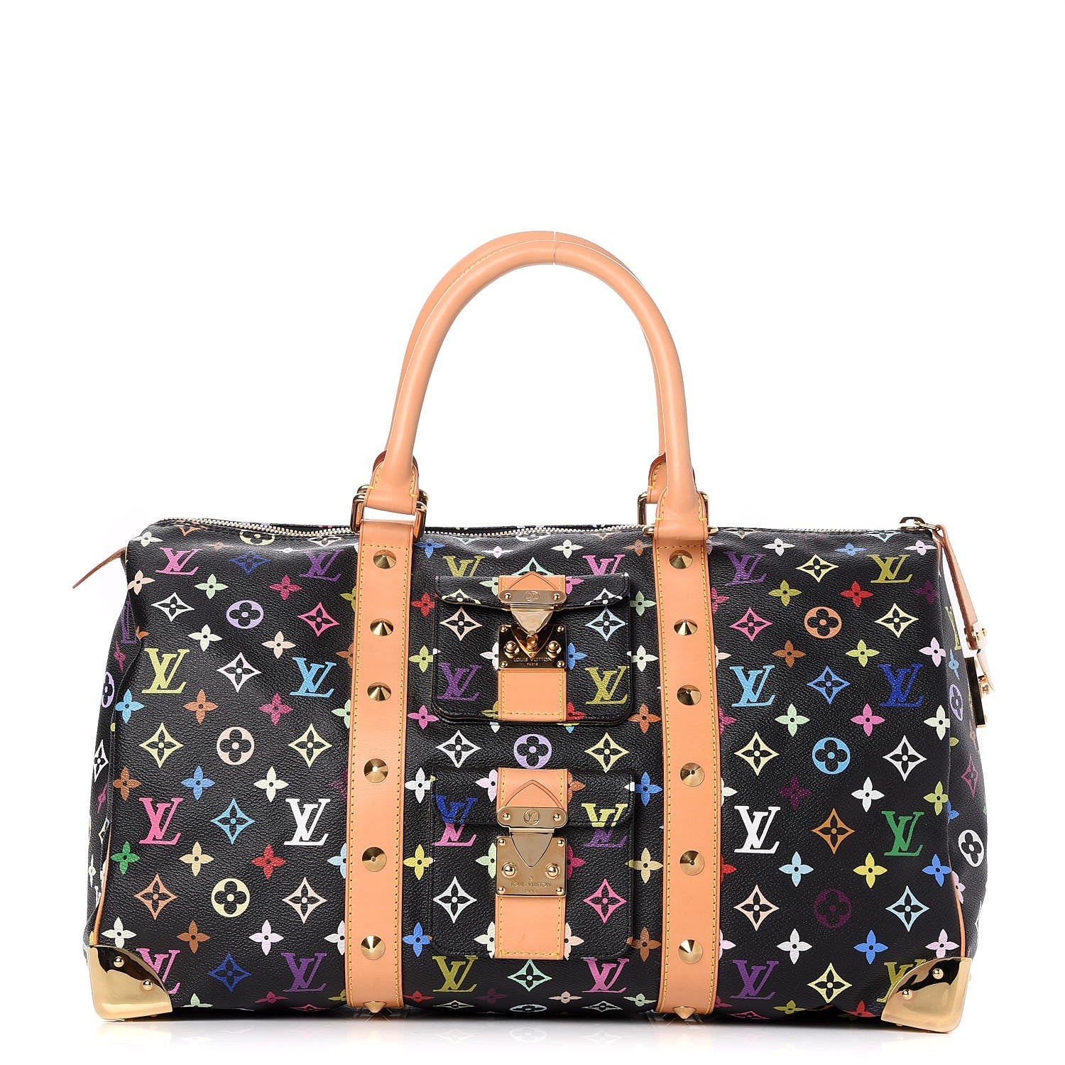 Louis Vuitton Monogram Multicolor Keepall 45 Black 1 of 7