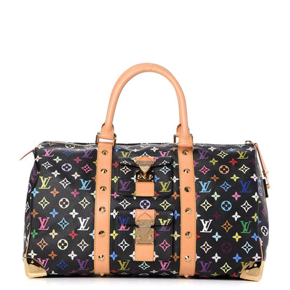 Louis Vuitton Monogram Multicolor Keepall 45 Black 1 of 7