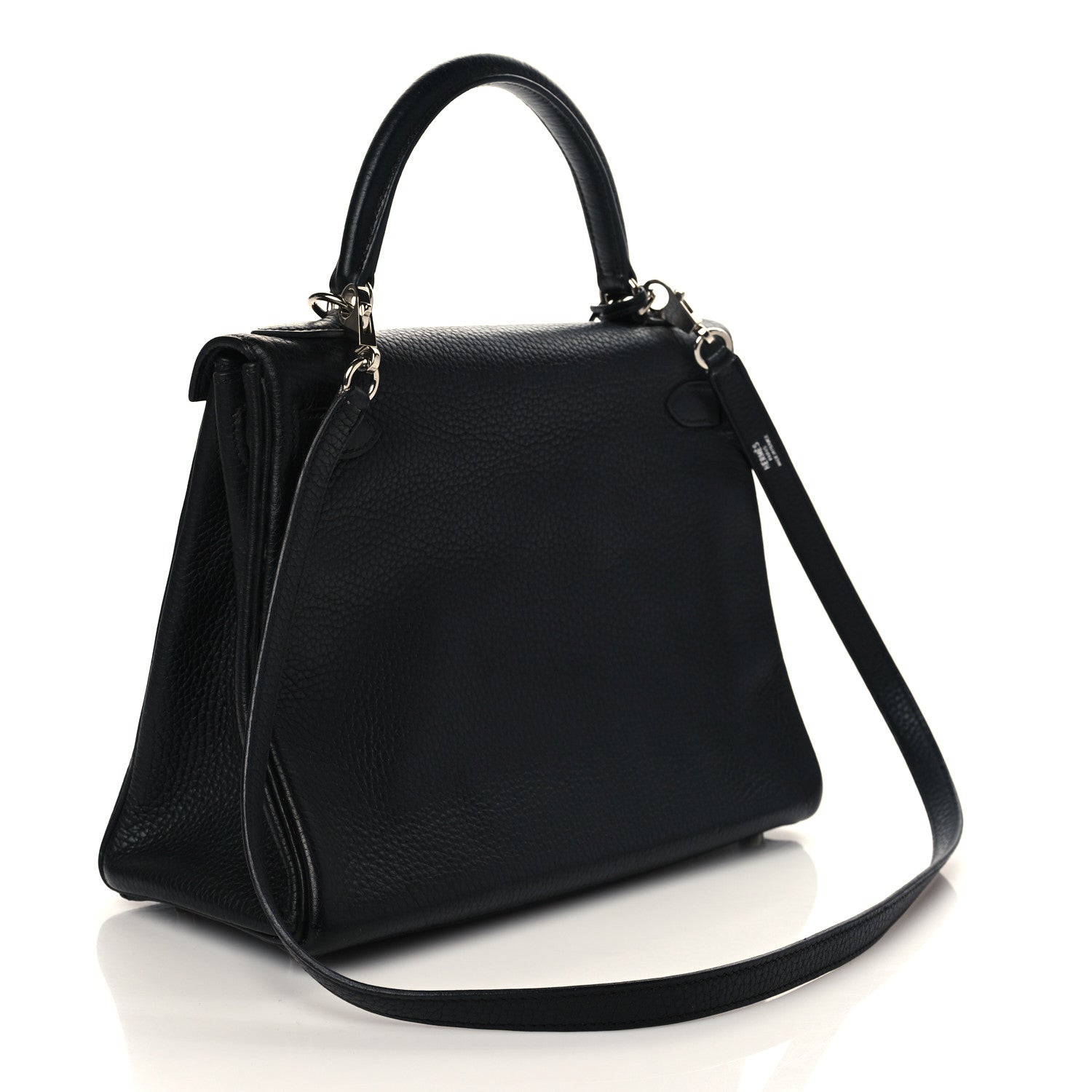 Hermes Taurillon Clemence Kelly Retourne 28 Black 2 of 8