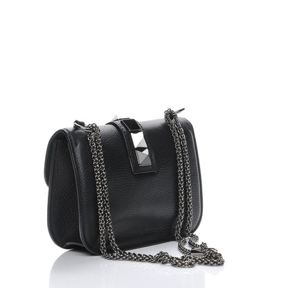 Valentino Garavani Vitello Small Glam Lock Rockstud Flap Black 3 of 6