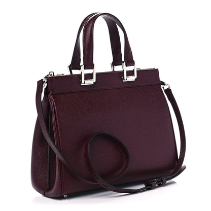 Gucci Grainy Calfskin Small Zumi Top Handle Bag Vintage Bordeaux 3 of 11