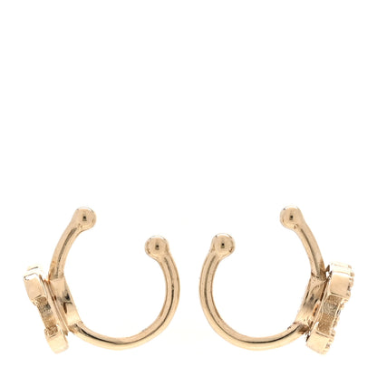 Chanel Metal Strass Lip Ring Set Gold 3 of 6
