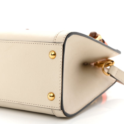 Gucci Wonka Grain Calfskin Mini Diana Tote Bag Mystic White Orange Fluo 10 of 15