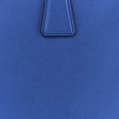 Prada Saffiano Lux Small Galleria Double Zip Tote Azzurro 8 of 11
