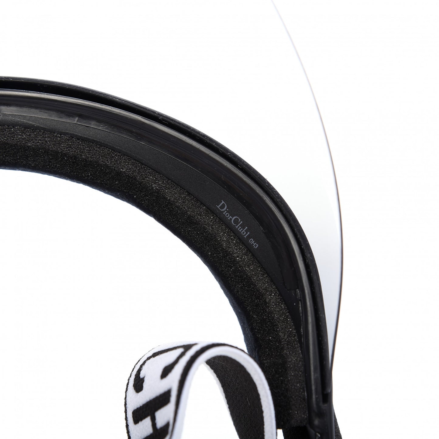 Mirrored DiorClub1 Sun Visor Black