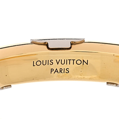 Louis Vuitton Brass Monogram Flower Cuff S Gold 3 of 3