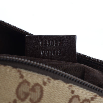 Gucci Monogram Calfskin Perforated Medium Flat Messenger Bag Dark Brown 7 of 8