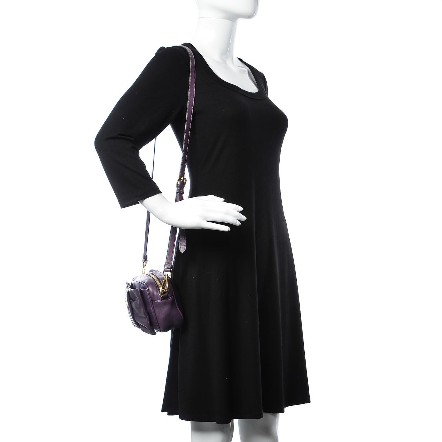 Nappa Fiocco Bow Crossbody Clutch Viola