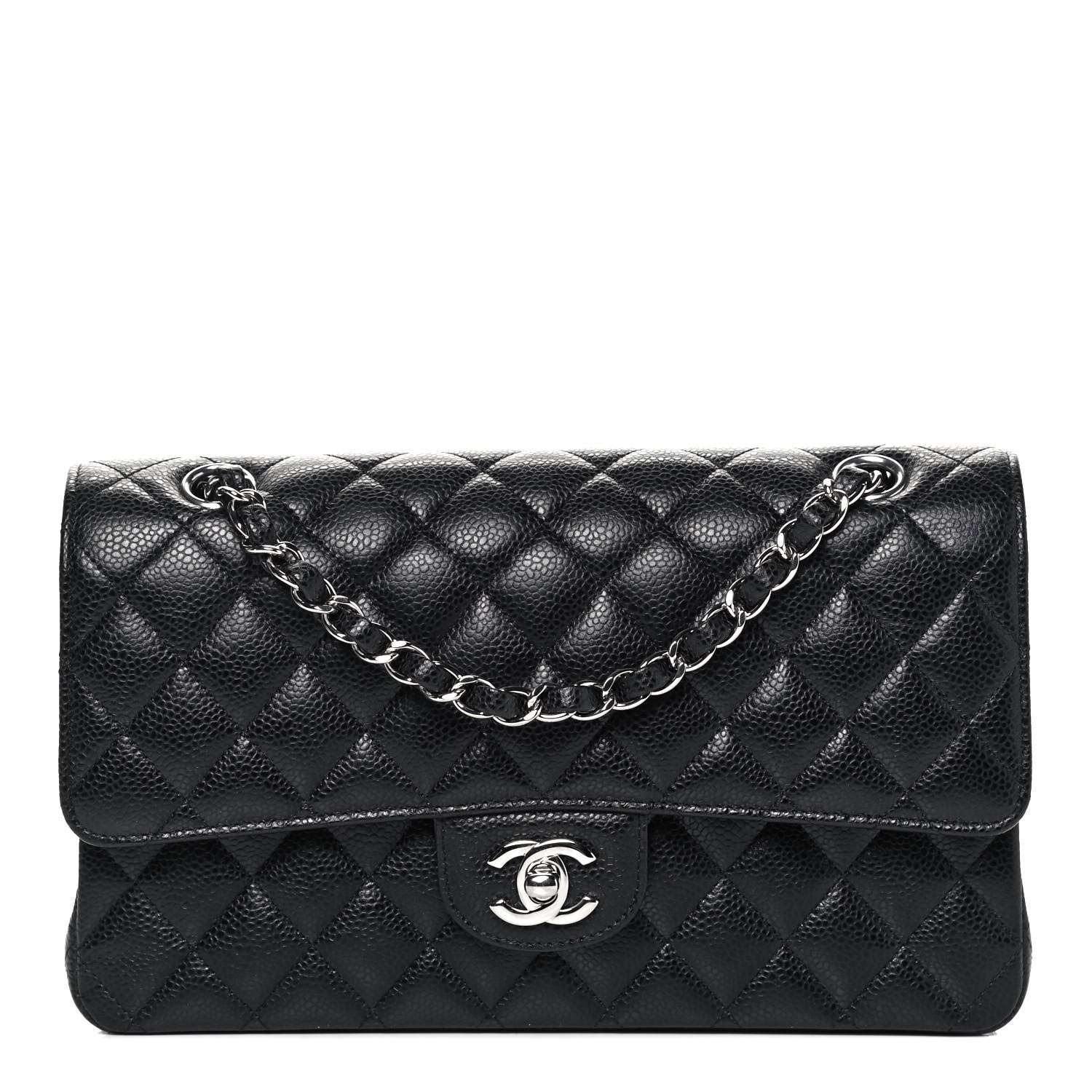 Chanel Caviar Quilted Medium Double Flap Black 1 of 9