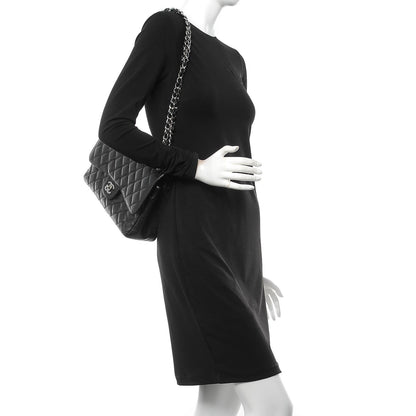Chanel Caviar Quilted Jumbo Double Flap Black 2 of 13