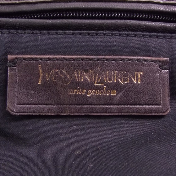 Saint Laurent Patent Tribute Tote Taupe 8 of 10