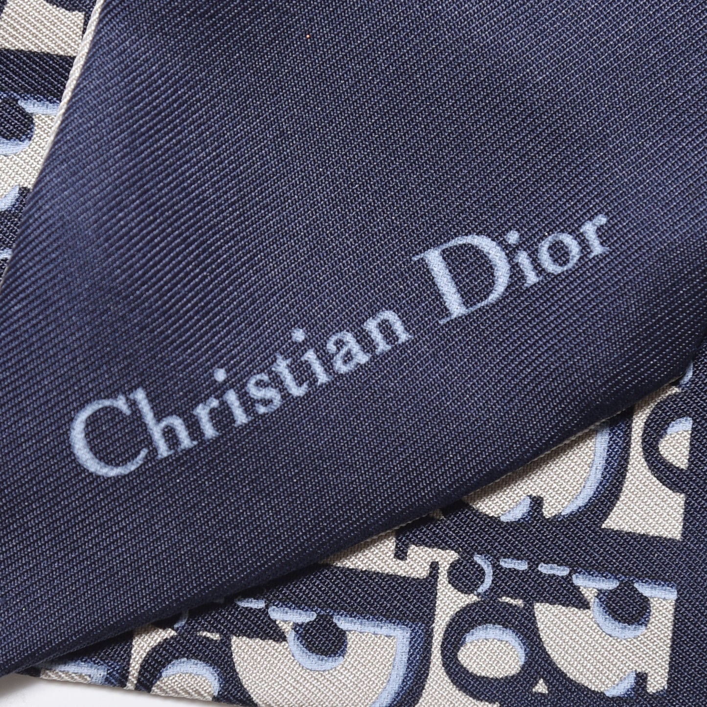 Silk Oblique Mitzah Scarf Blue