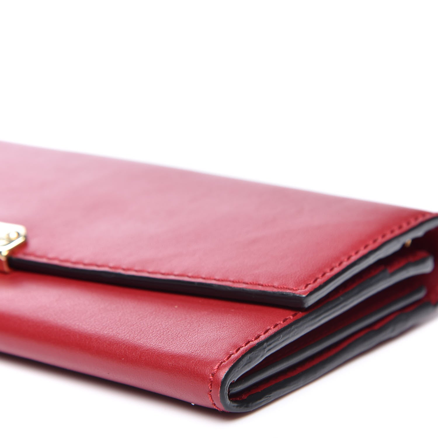 Burberry Smooth Calfskin Continental Flap Wallet Red 7 of 9