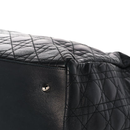 Christian Dior Lambskin Cannage Large Dior Soft Shopping Tote Black 10 of 14