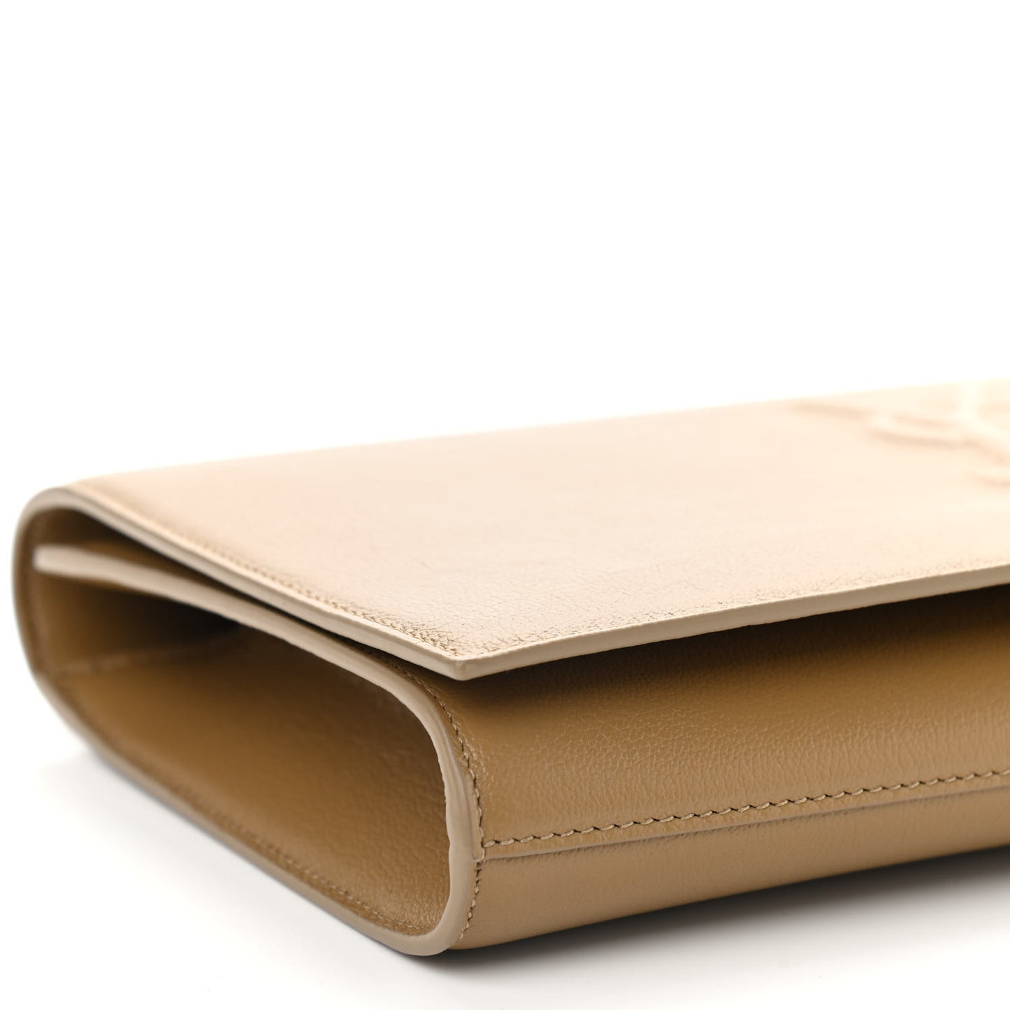 Calfskin Large Belle De Jour Clutch Beige