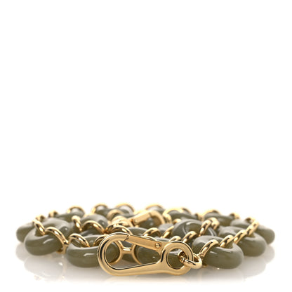 Loewe Brass Donut Chain Shoulder Strap Clay Green 1 of 8