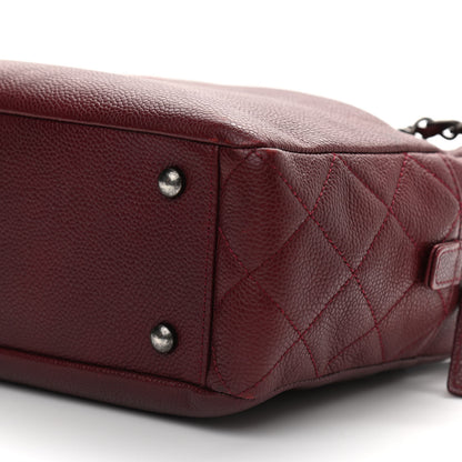 Chanel Caviar Lambskin Quilted Coco Break Camera Case Red 13 of 19