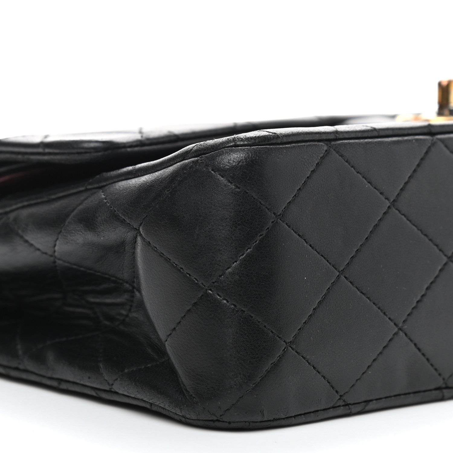 Chanel Lambskin Quilted Medium Double Flap Black 9 of 11