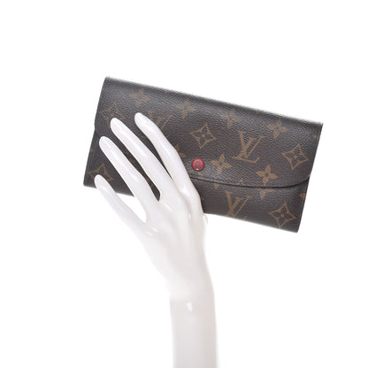 Louis Vuitton Monogram Emilie Wallet Red 2 of 10