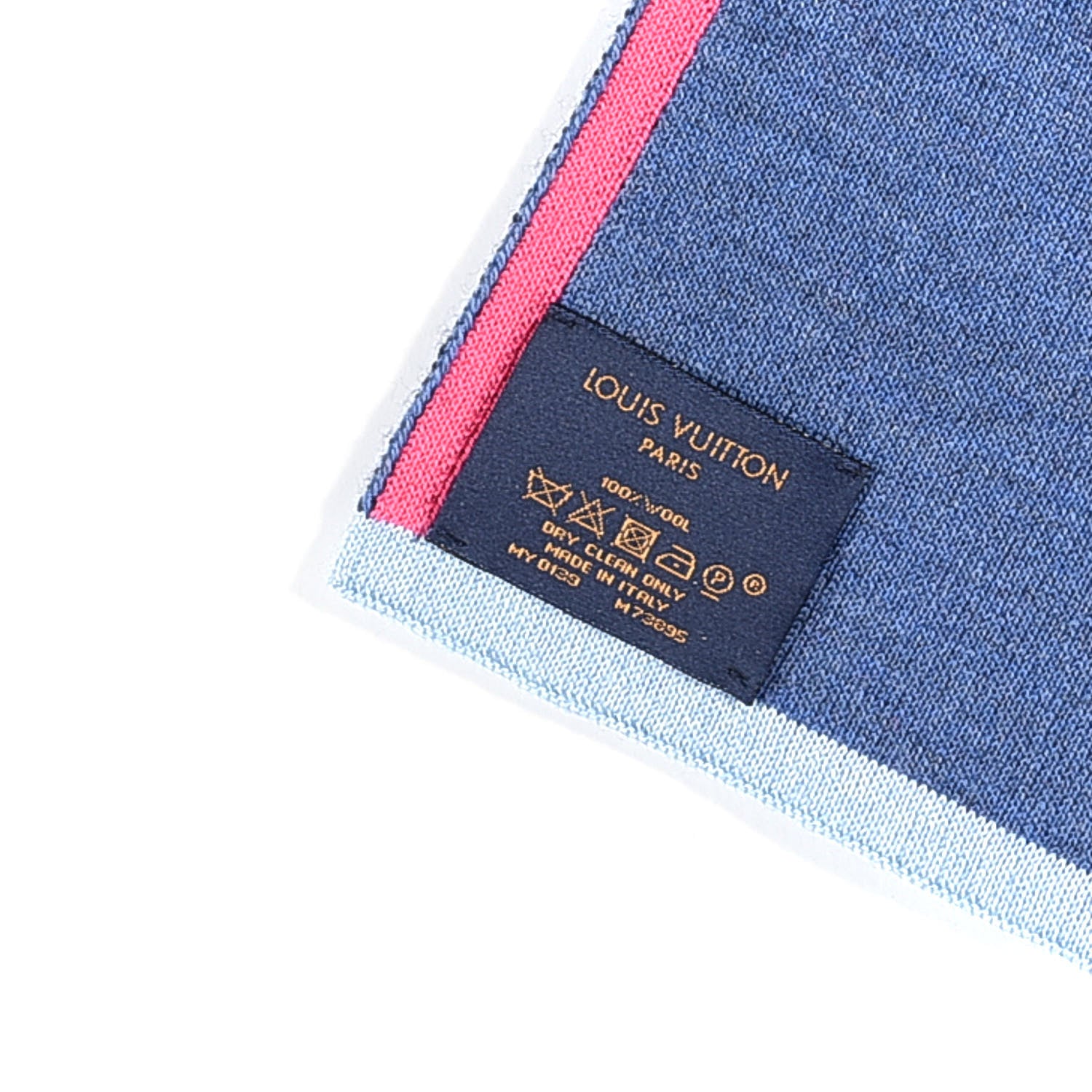 Louis Vuitton Wool Giant Pop Monogram Scarf Black Multicolor 3 of 3