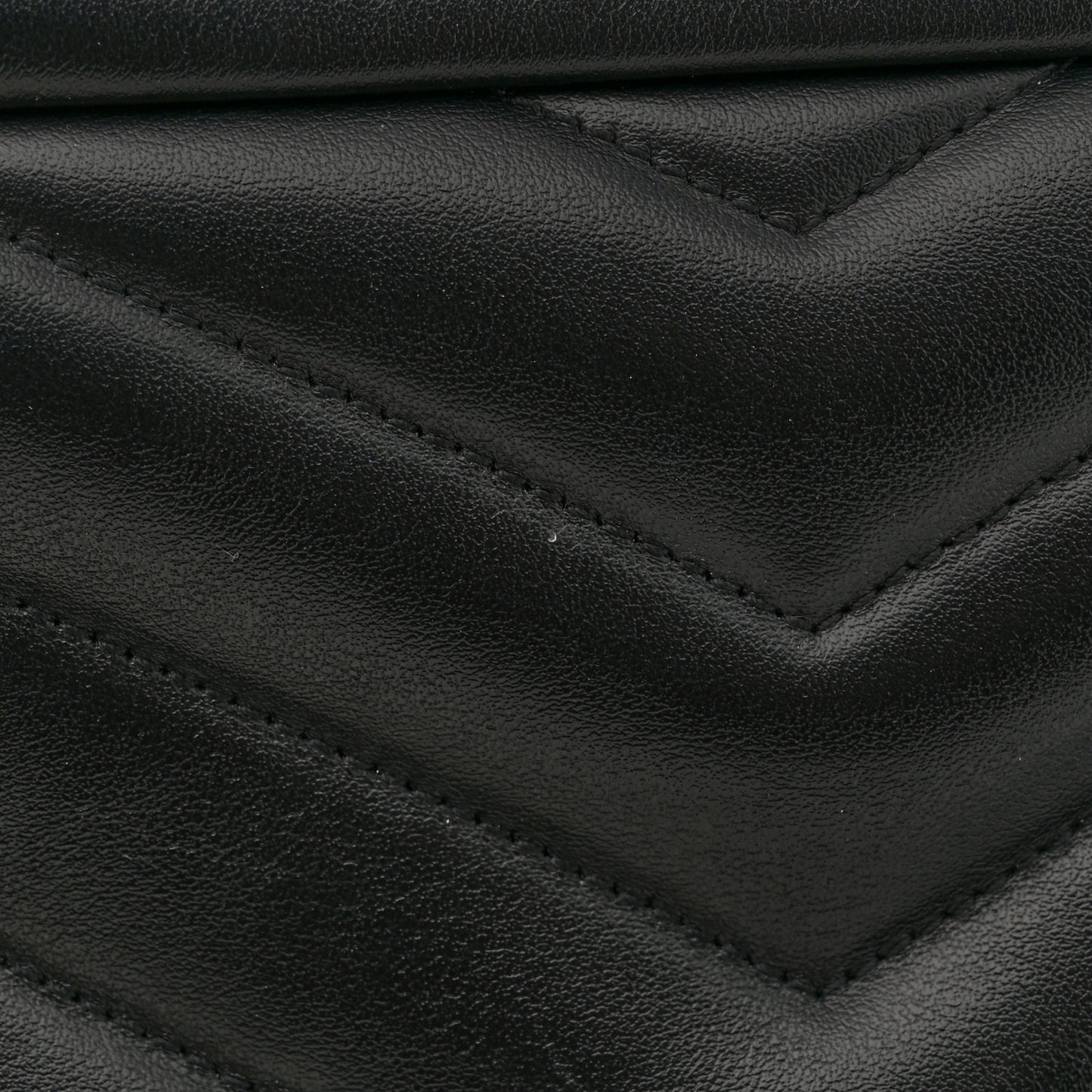 Calfskin Y Quilted Monogram Medium Loulou Chain Satchel Black