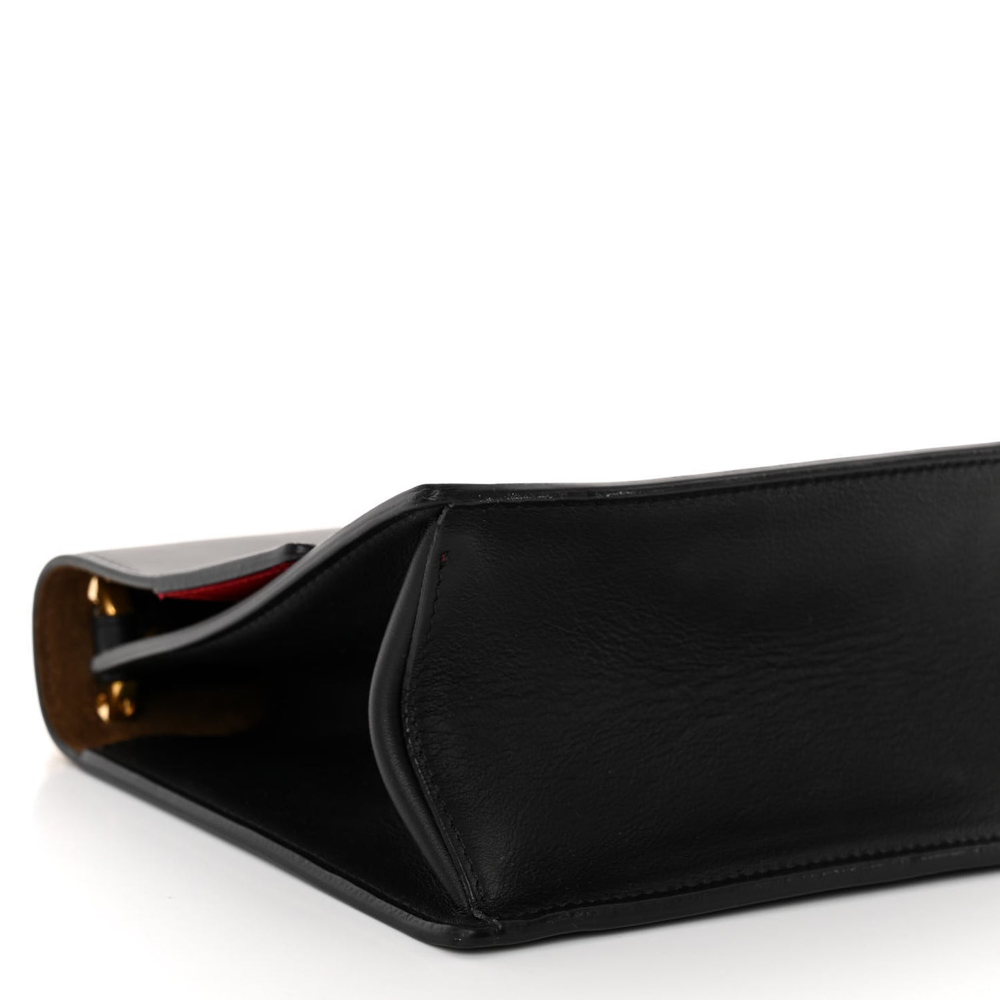 Vitello Grace Matte Small Kan U Shoulder Bag Black