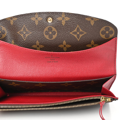 Louis Vuitton Monogram Emilie Wallet Rouge 5 of 12