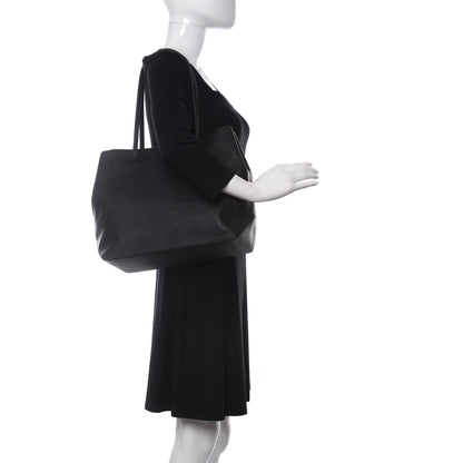 Marc Jacobs Calfskin Embossed Logo East West Shopper Tote Black 2 of 10