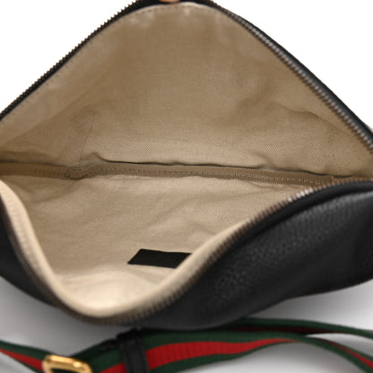 Gucci Grained Calfskin Logo Belt Bag Black 5 of 10