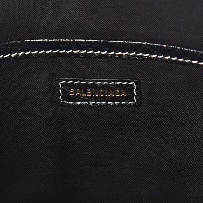 Balenciaga Agneau Arena Logo Multicolor Print Bazar Pouch Black Multicolor 6 of 6