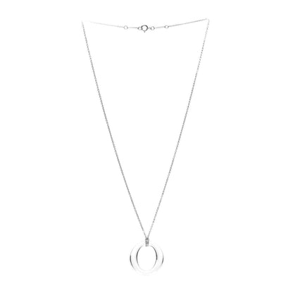 Tiffany Platinum Rock Crystal Quartz Elsa Peretti Sevillana Pendant Necklace 3 of 5