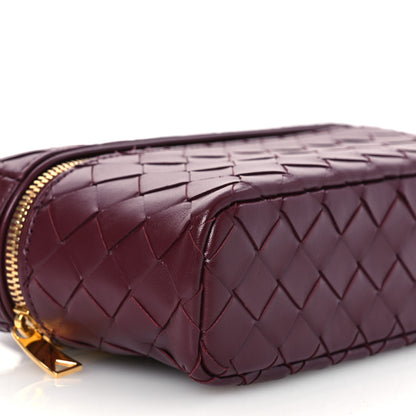 Bottega Veneta Calfskin Intrecciato Bang Bang Vanity Case Mahogany 9 of 12