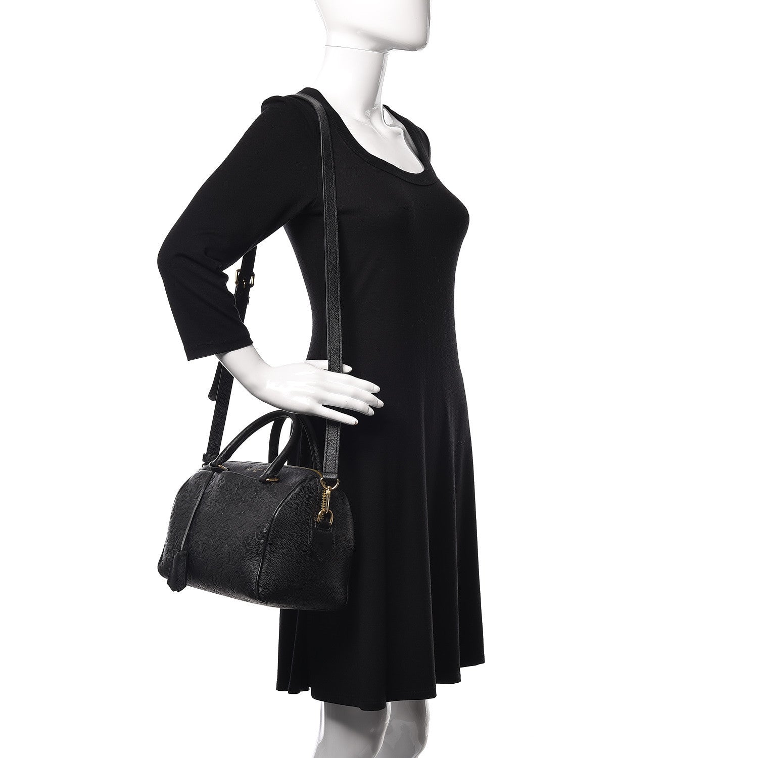 Louis Vuitton Empreinte Speedy Bandouliere 25 NM Black 2 of 10