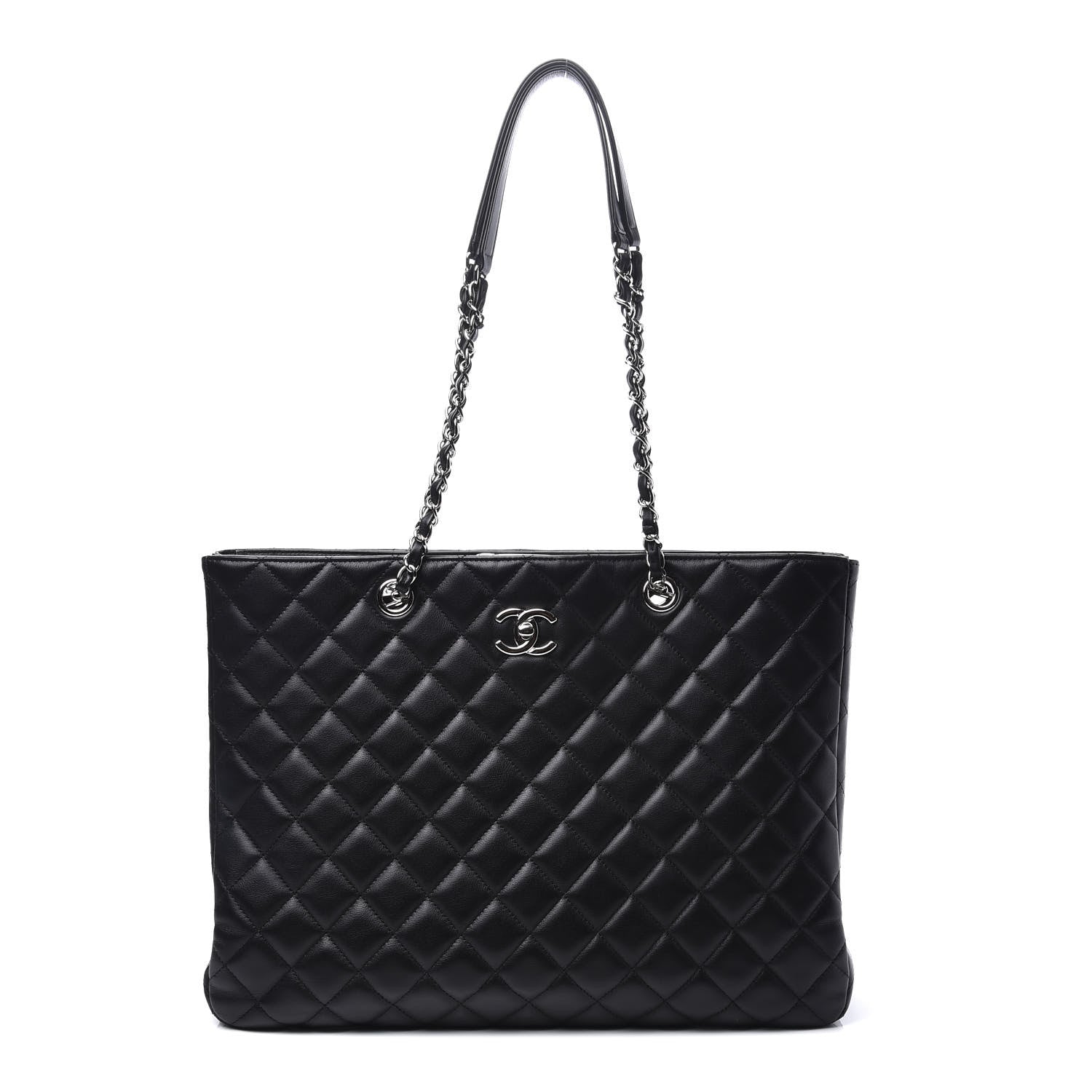 Chanel Calfskin Quilted Large Classic Shopping Tote Black 1 of 11