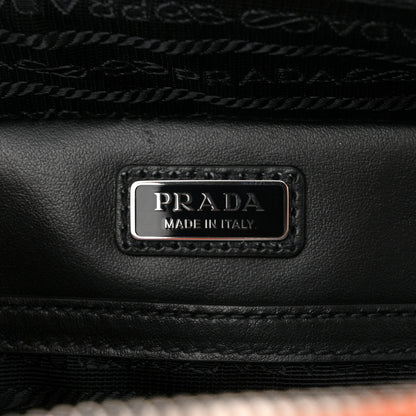 Prada Saffiano Travel Medium Brique Crossbody Bag Papaya 6 of 10