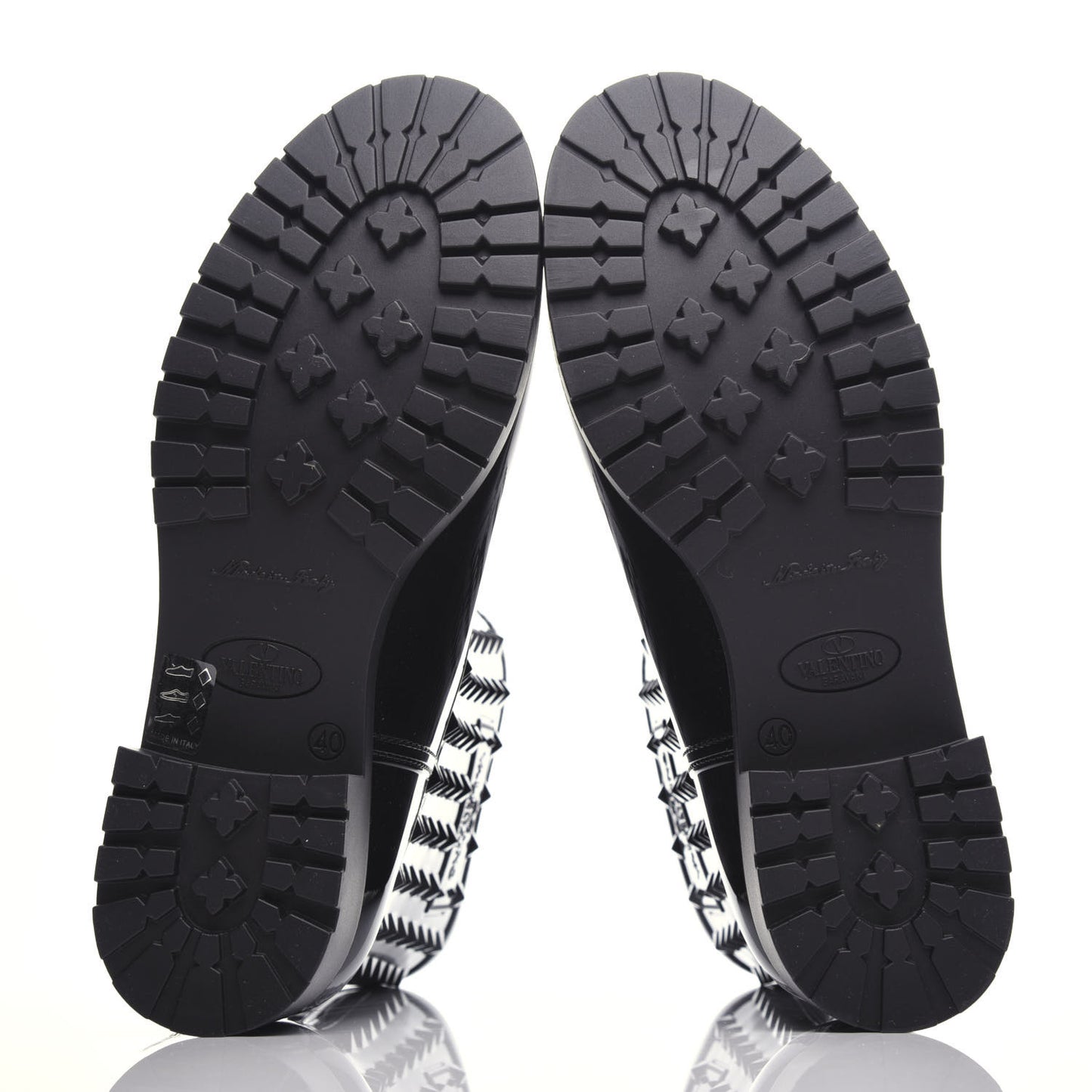 Rubber Rockstud Short Rainboots 40 Black