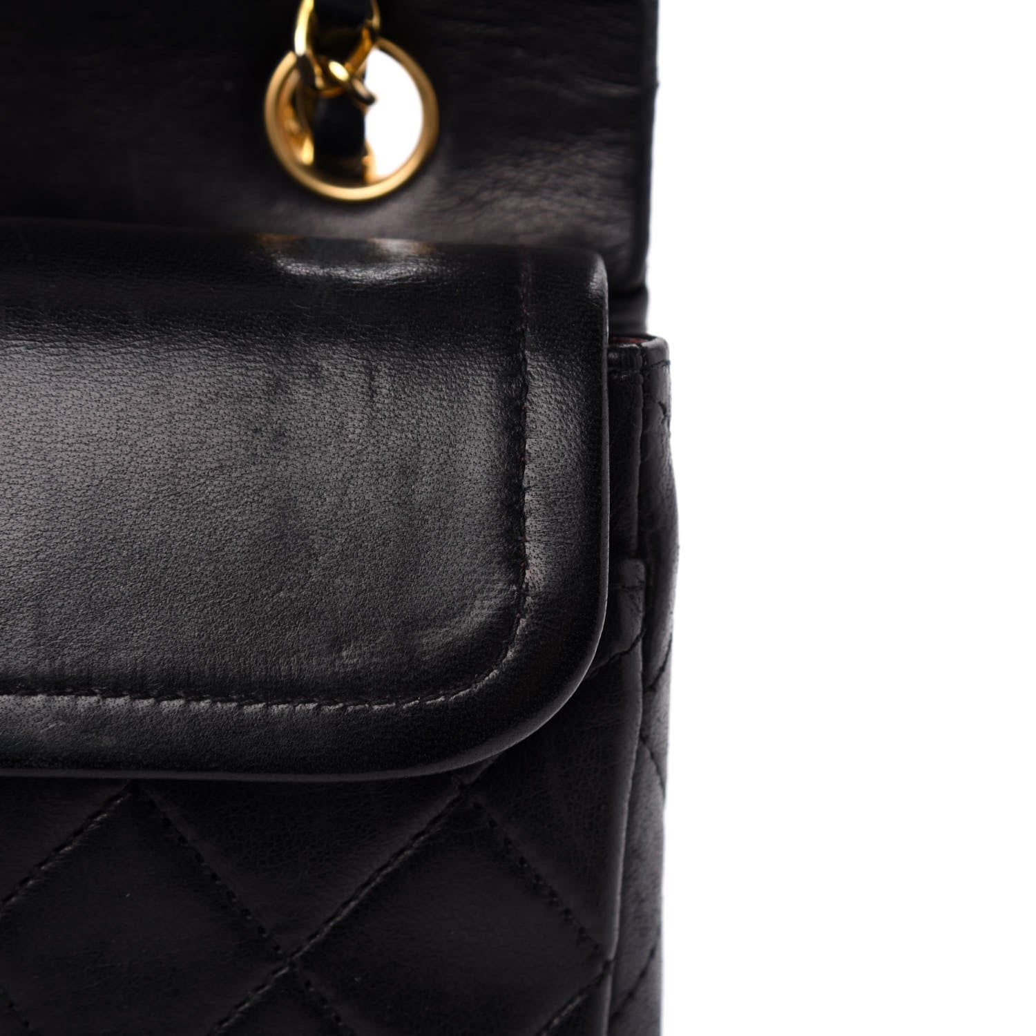 Chanel Lambskin Quilted Small Double Flap Black 12 of 14