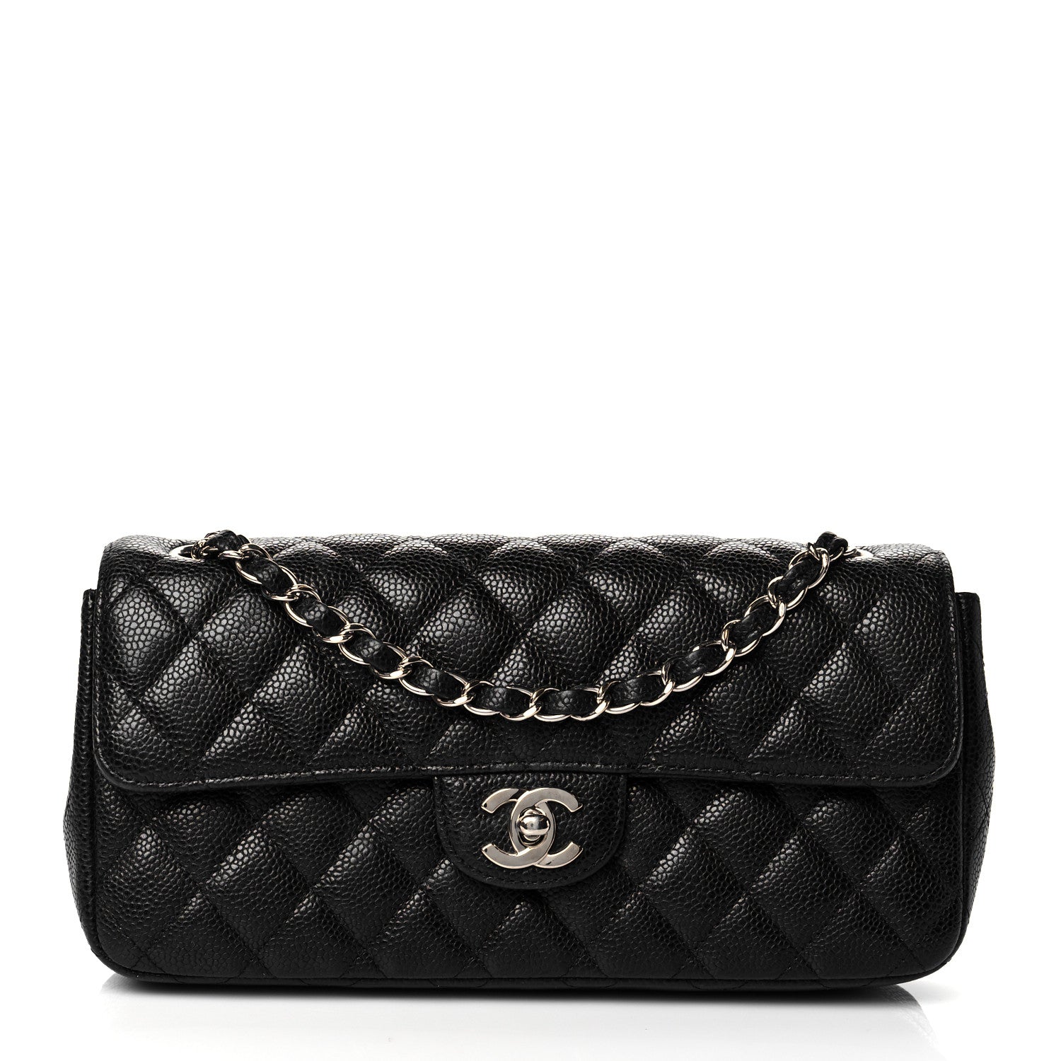 Chanel Caviar Quilted East West Flap Black 1 of 11