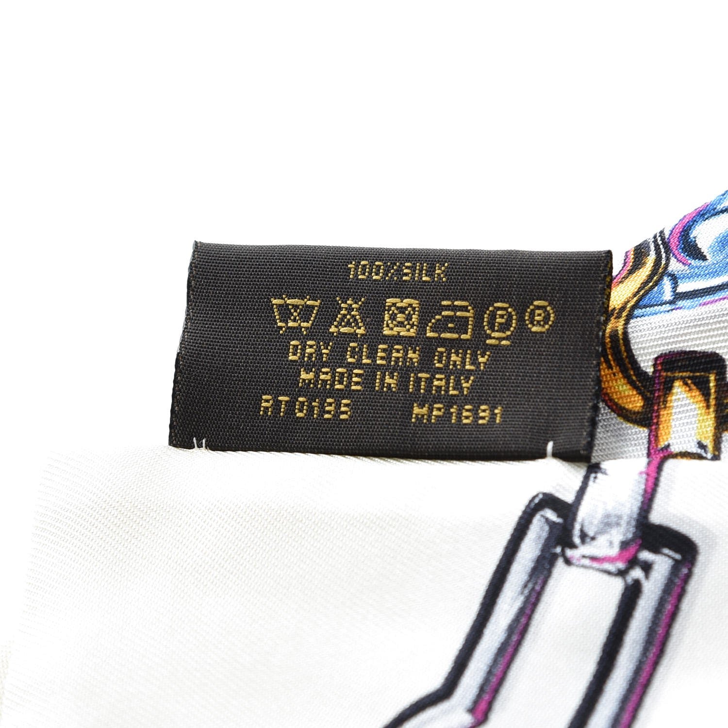 Louis Vuitton Silk Monogram Chain Bandeau White 4 of 4