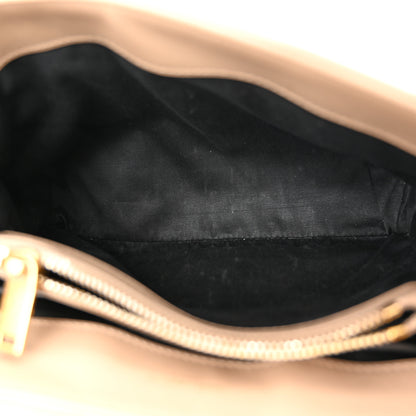 Saint Laurent Calfskin Y Quilted Monogram Small Loulou Chain Satchel Dark Beige 5 of 12