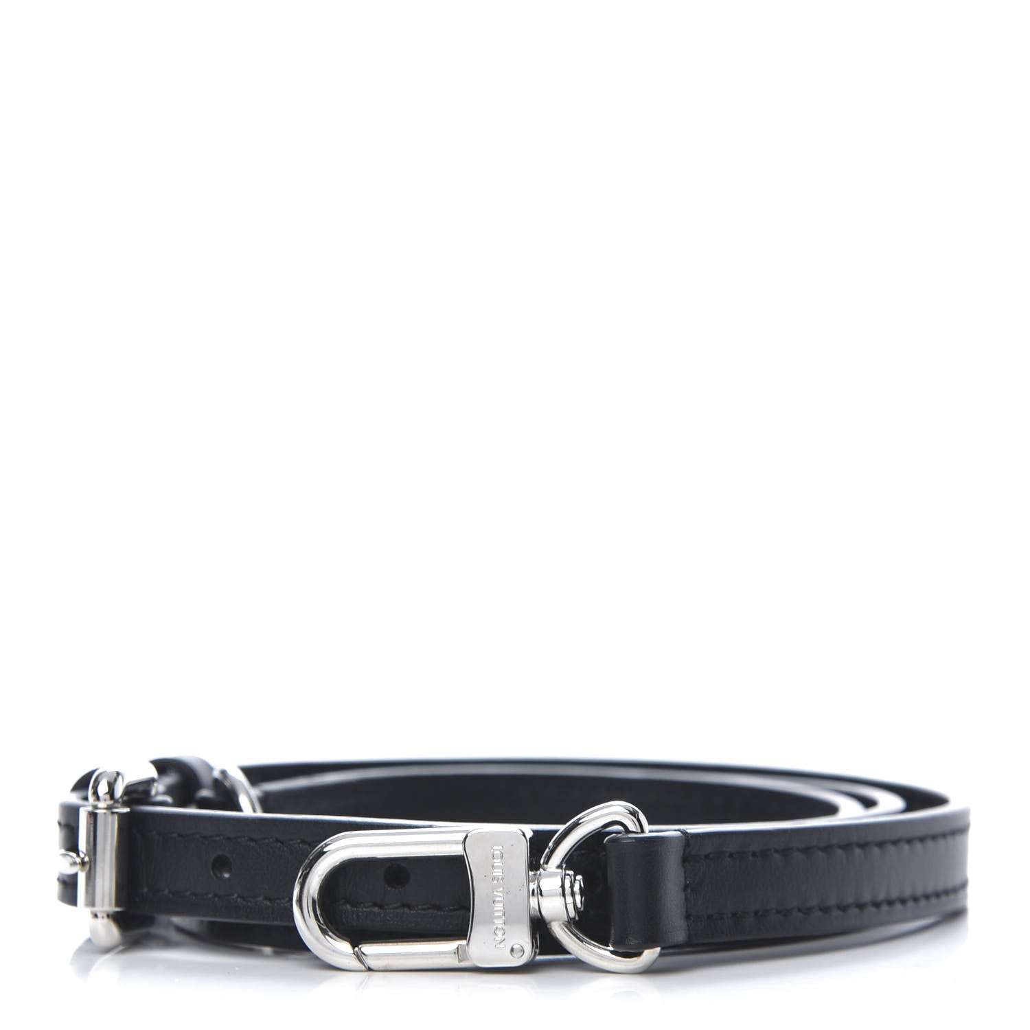 Louis Vuitton Calfskin 16mm Adjustable Shoulder Strap Black 1 of 3