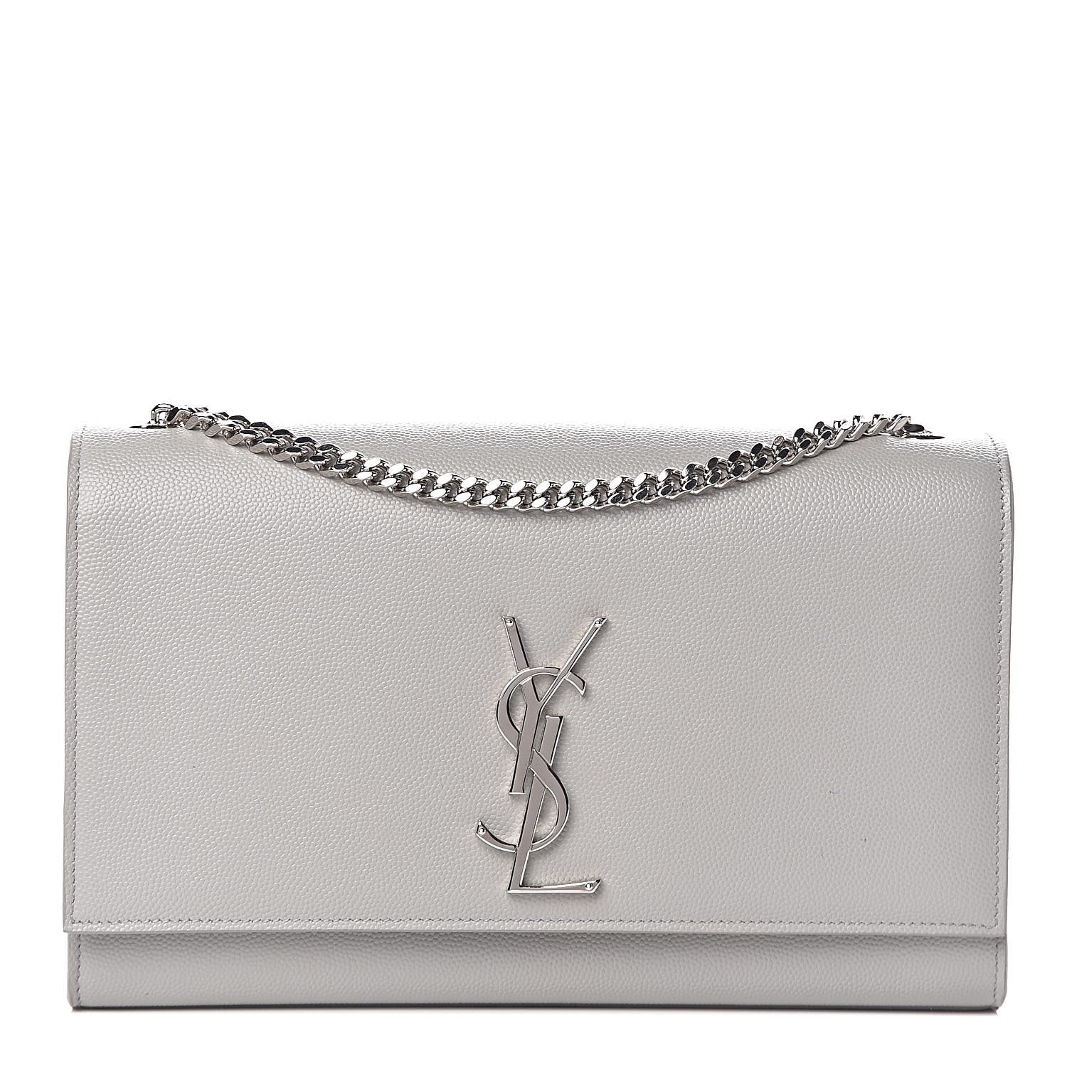 Saint Laurent Grain De Poudre Medium Classic Monogram Kate Satchel Souris 1 of 11