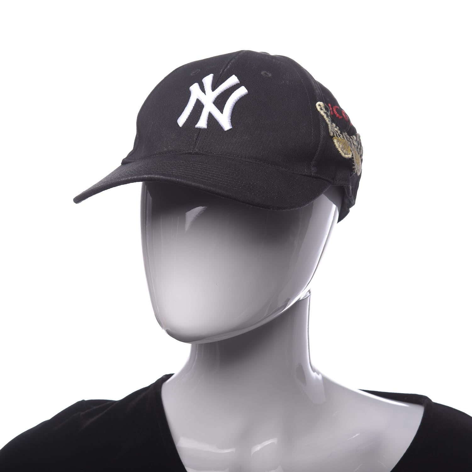 Gucci X MLB Cotton NY Yankees Baseball Hat 57-61 Navy 2 of 9
