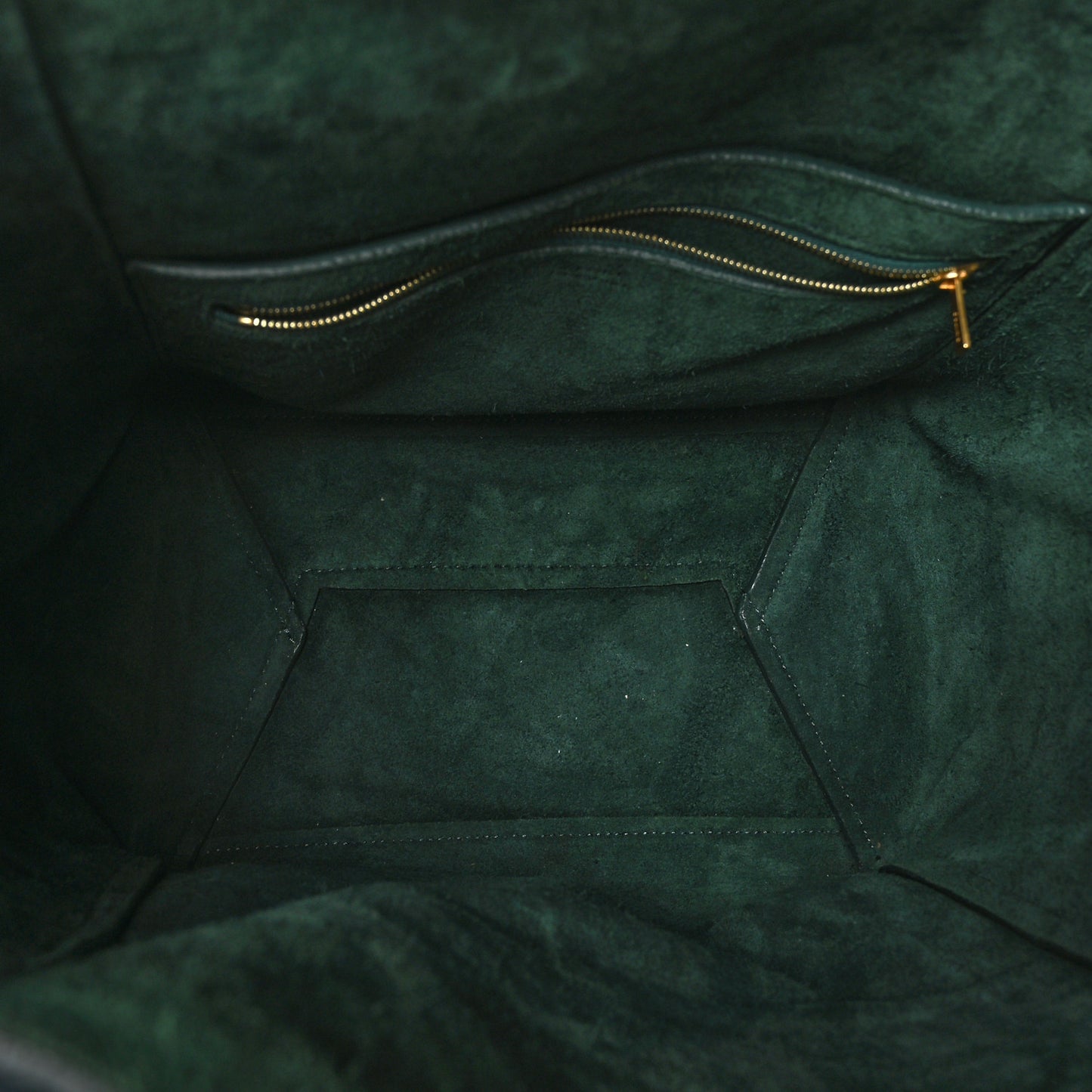 Soft Grained Calfskin Sangle Bucket Bag Green